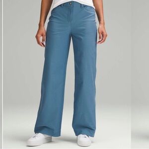 lululemon athletica Wide Leg Pants in Dusty Blue